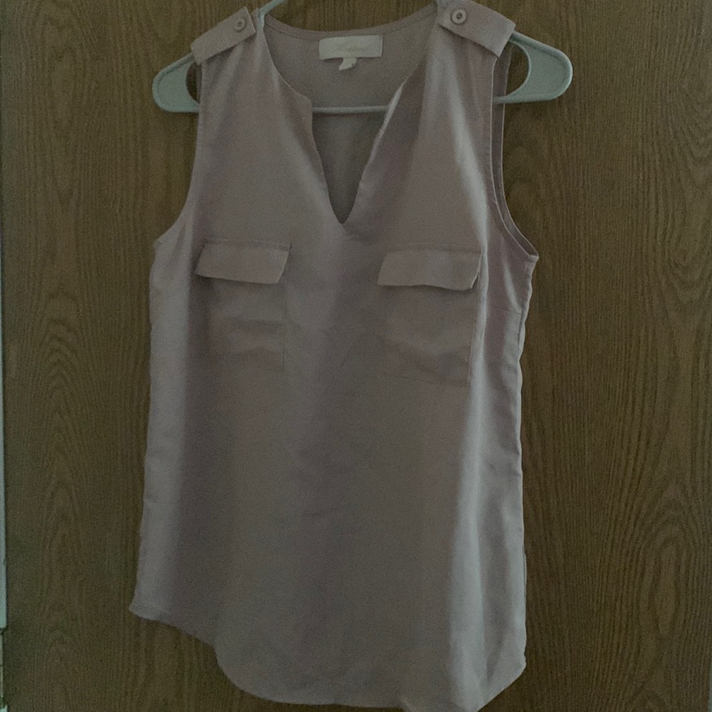 Pink Sleeveless Blouse
